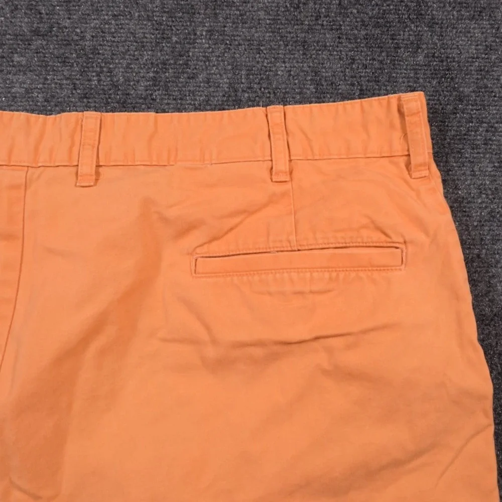 Bills Khakis Parker Shorts Mens 42 Orange Standard Fit Chino Flat Front USA Made